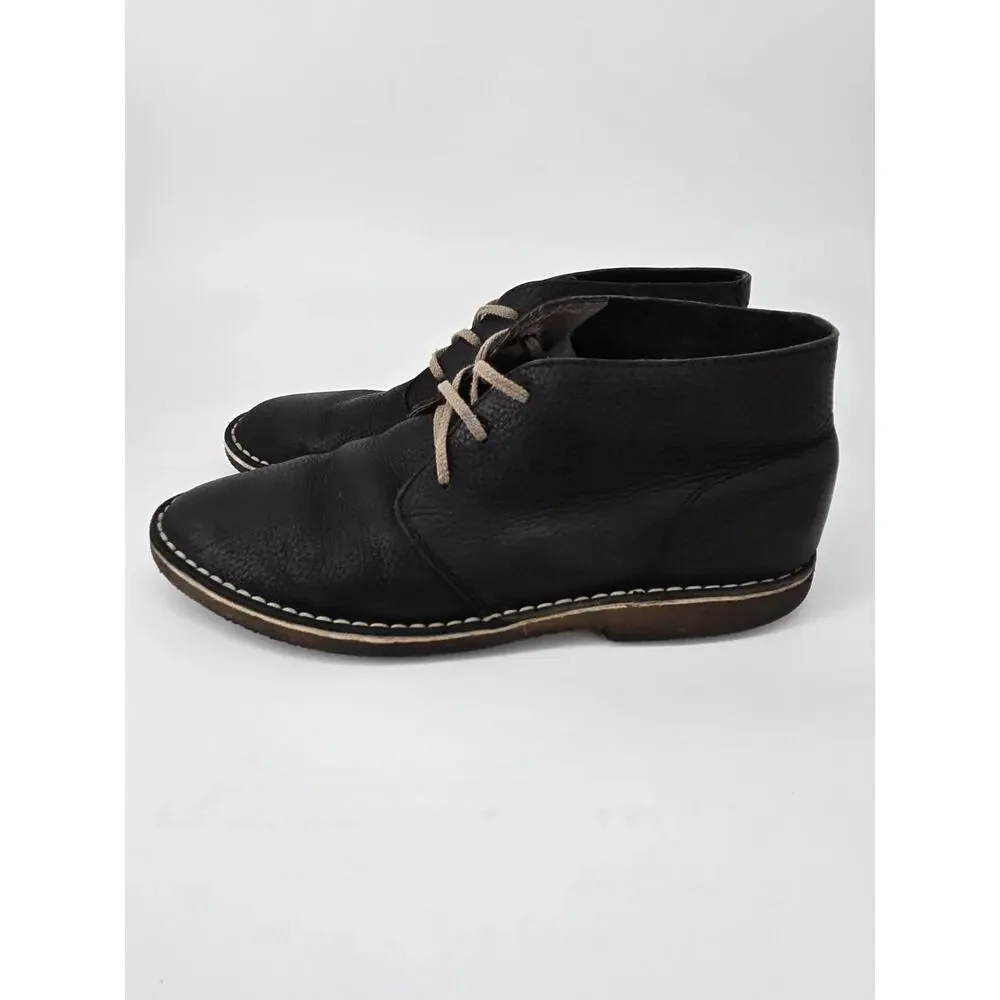 Seavees Three Eye Pebbled Leather Chukka Black Boot Dress Shoe Mens Sz 13 - Picture 11 of 12